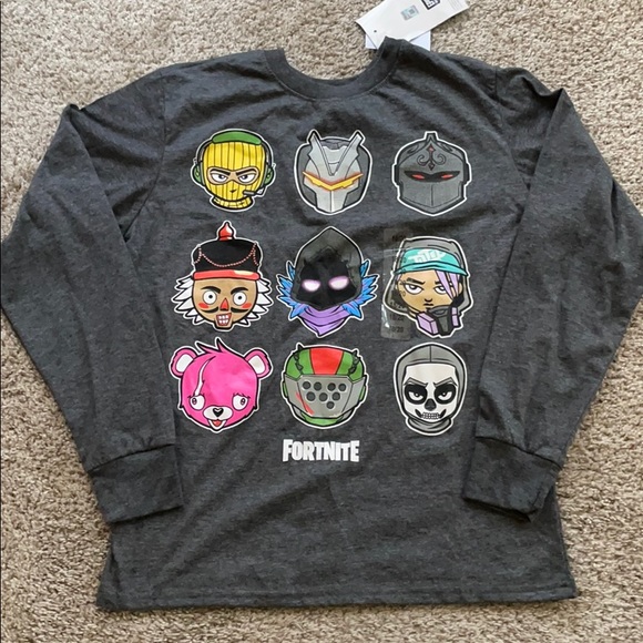 Big Boys Crew Neck Fortnite Long Sleeve Graphic T - Picture 2 of 2